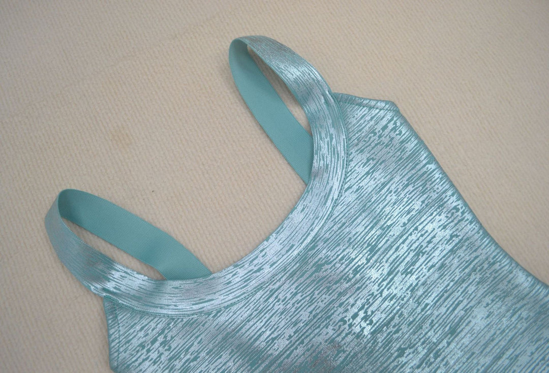 Briella maxi dress in shiny shaping fabric