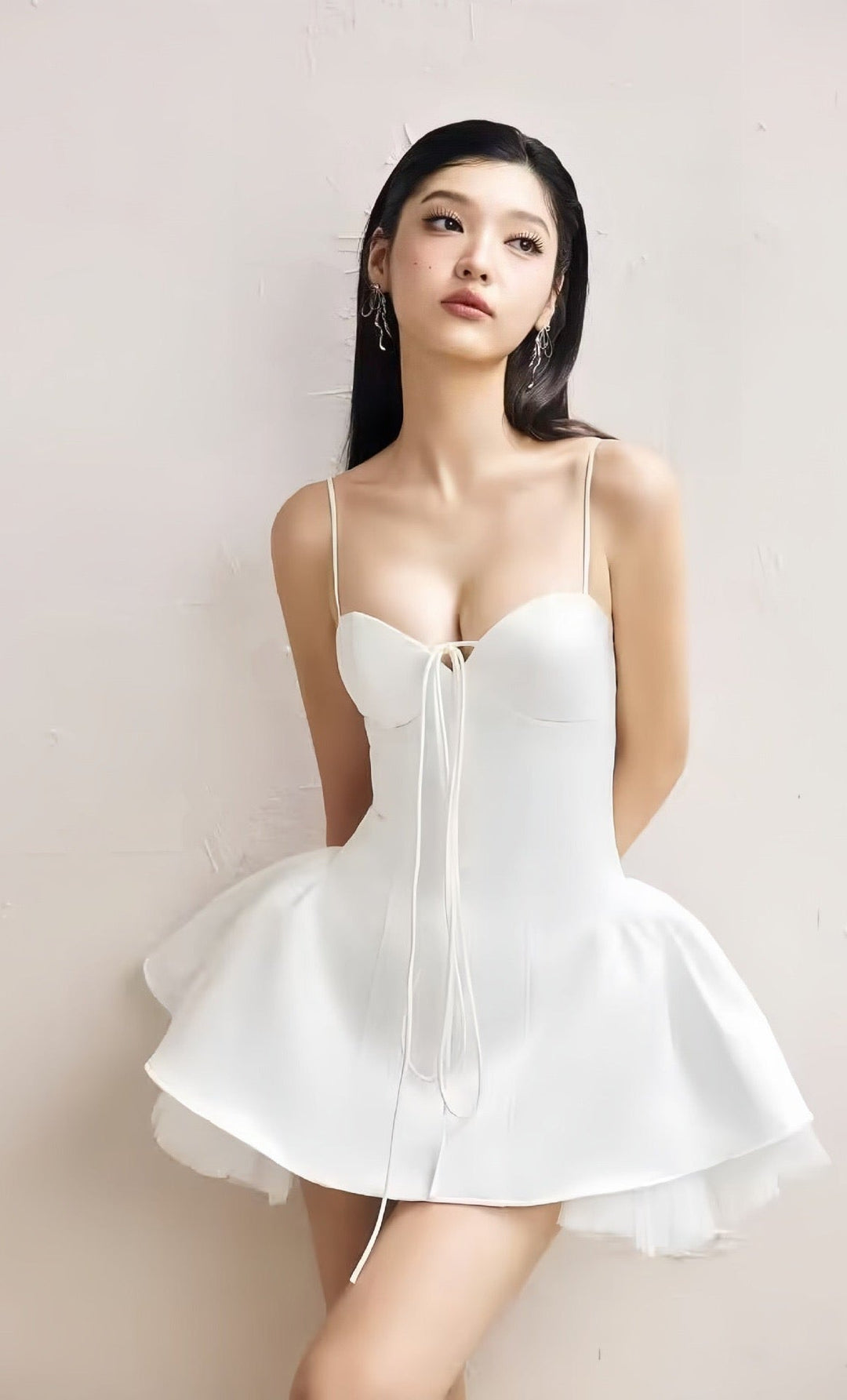 A-line mini dress in tulle – Laia