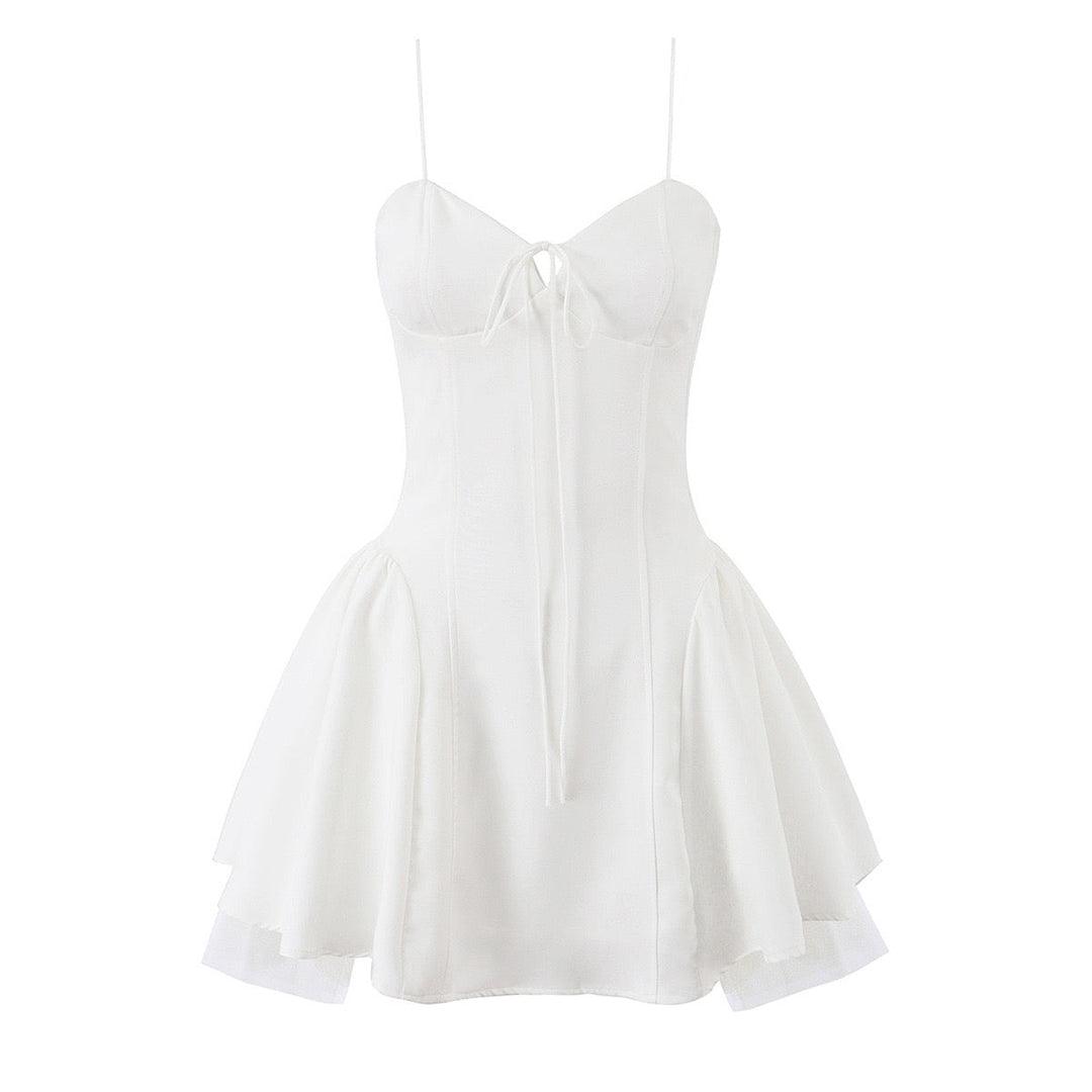 A-line mini dress in tulle – Laia