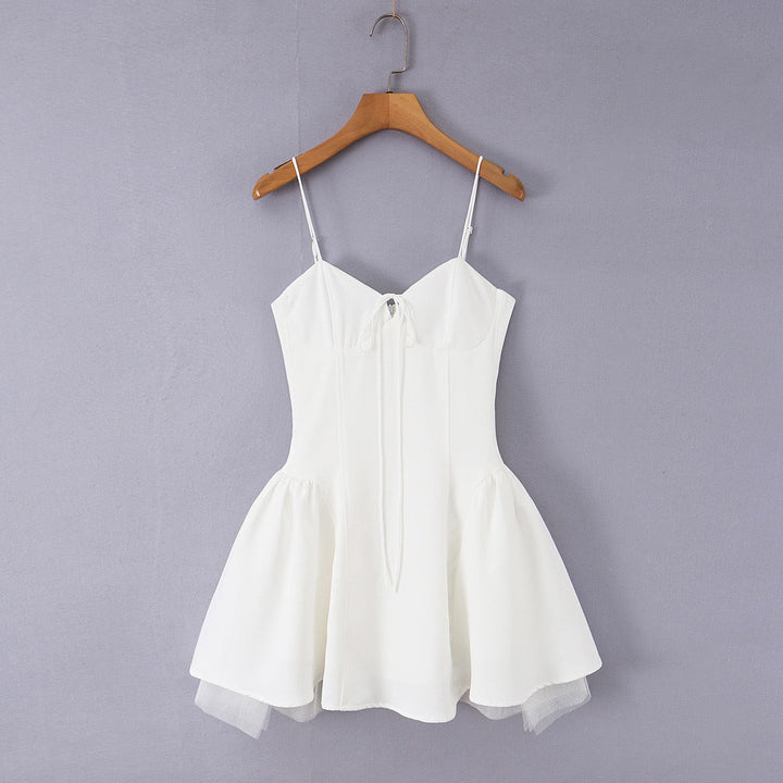 A-line mini dress in tulle – Laia
