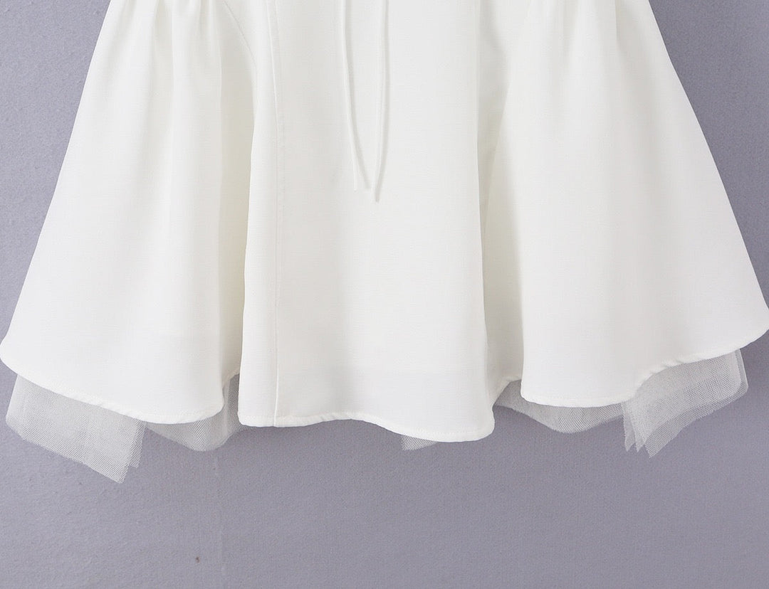 A-line mini dress in tulle – Laia