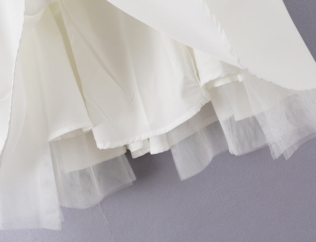 A-line mini dress in tulle – Laia