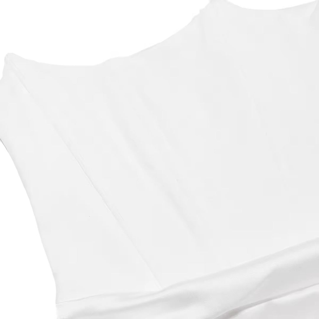 Strapless Satin Maxi Dress with Fitted Corset - Noya