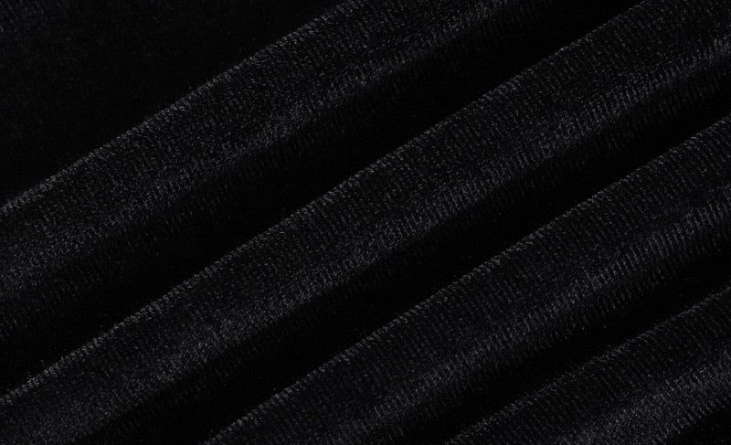Velvet Strapless Maxi Dress with Slit Design - BONNEY