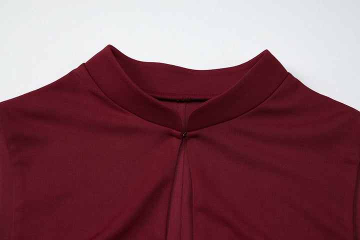 Elegant Fitted Maxi Dress with Buckle Closure - IRENA