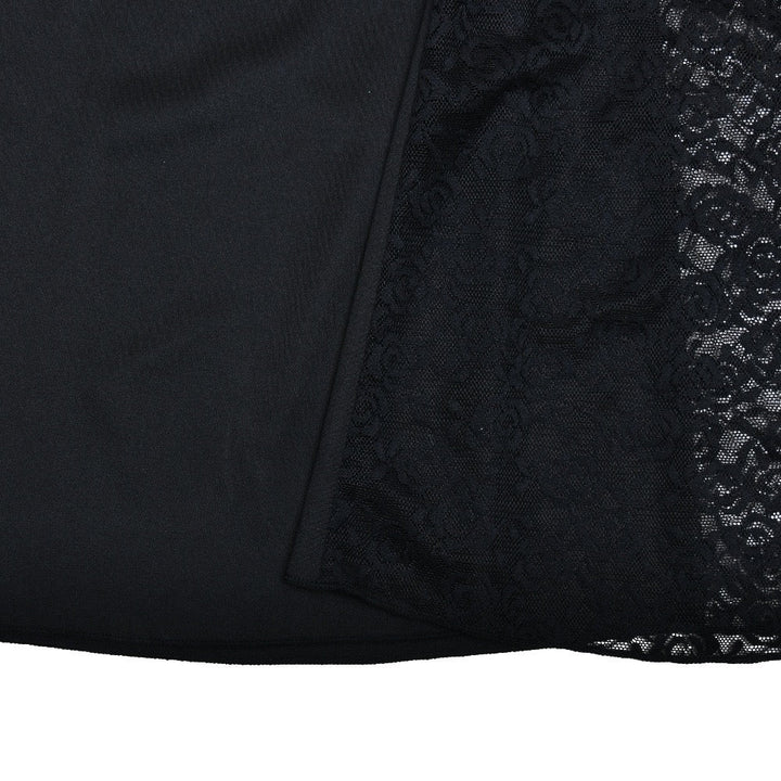Maxi Dress with Lace Design - OR