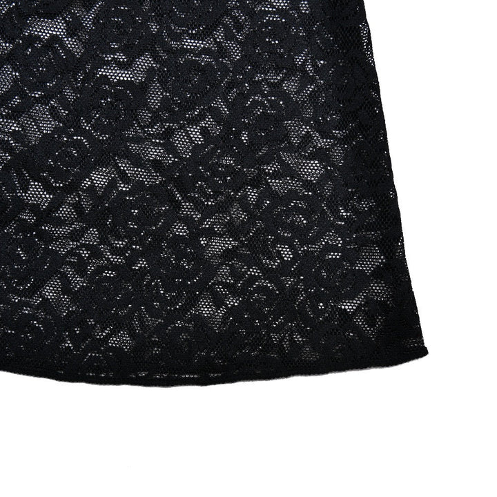 Maxi Dress with Lace Design - OR