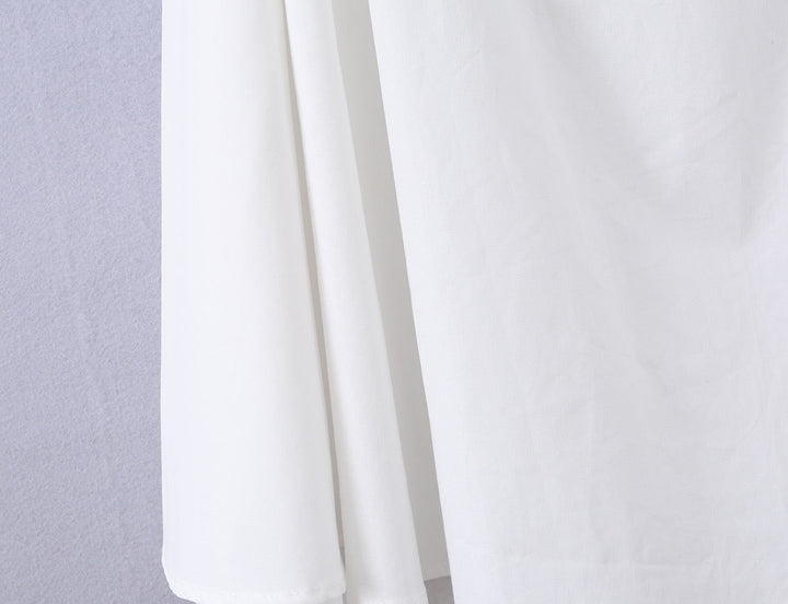Midi dress with neck ties, an open back, and ruching – LANA