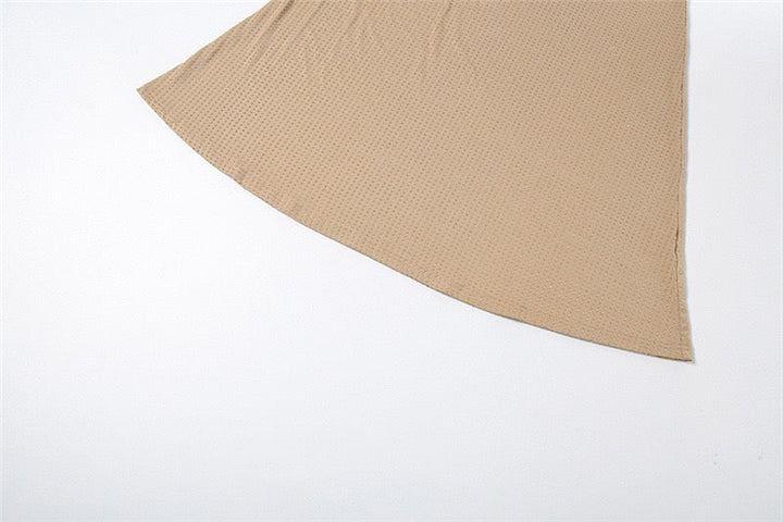 שמלת מקסי זרקונים מנצנצים קשירה בעורף גב פתוח - YANAY