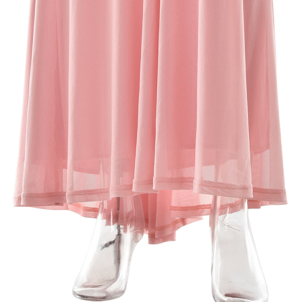 Chiffon ruched maxi dress - Lilin