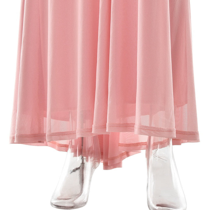 Chiffon ruched maxi dress - Lilin