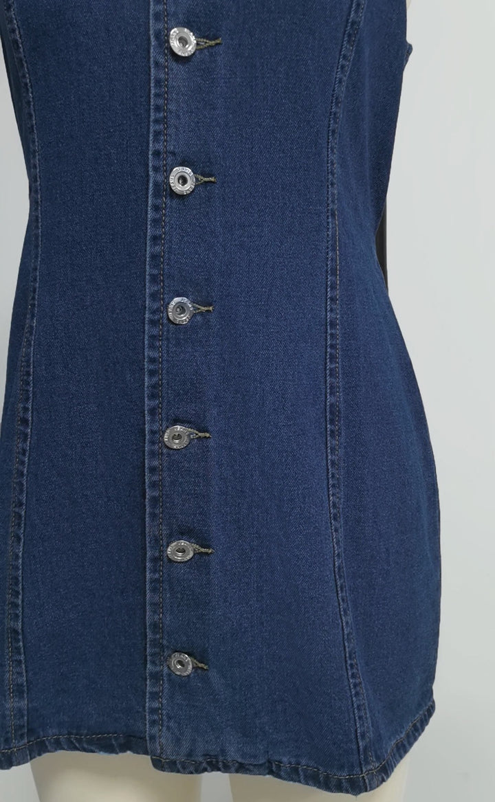Denim mini dress – Gigi