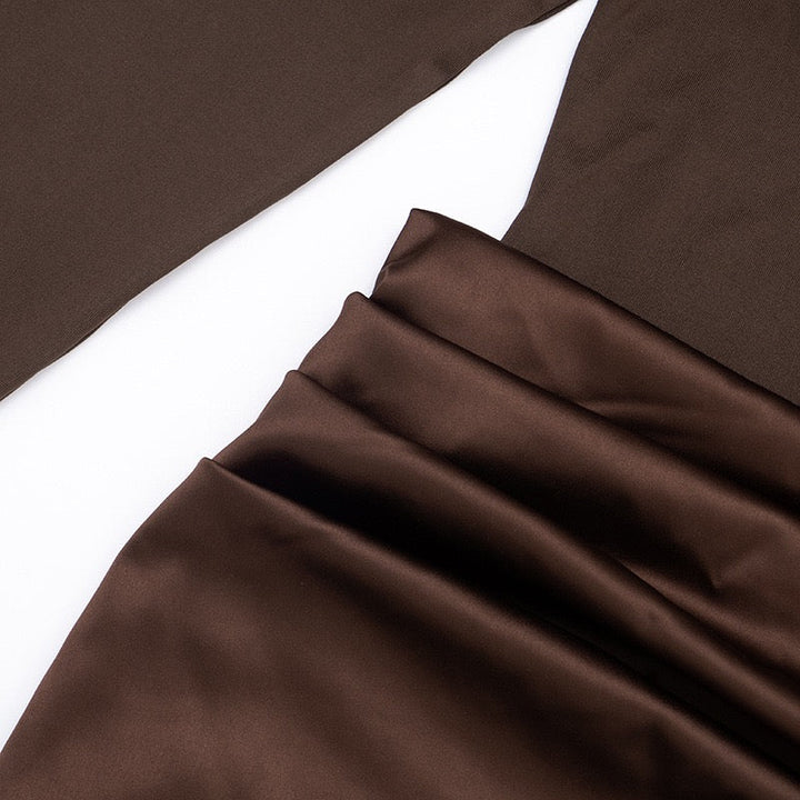 Mini dress with satin pleats design - Francis