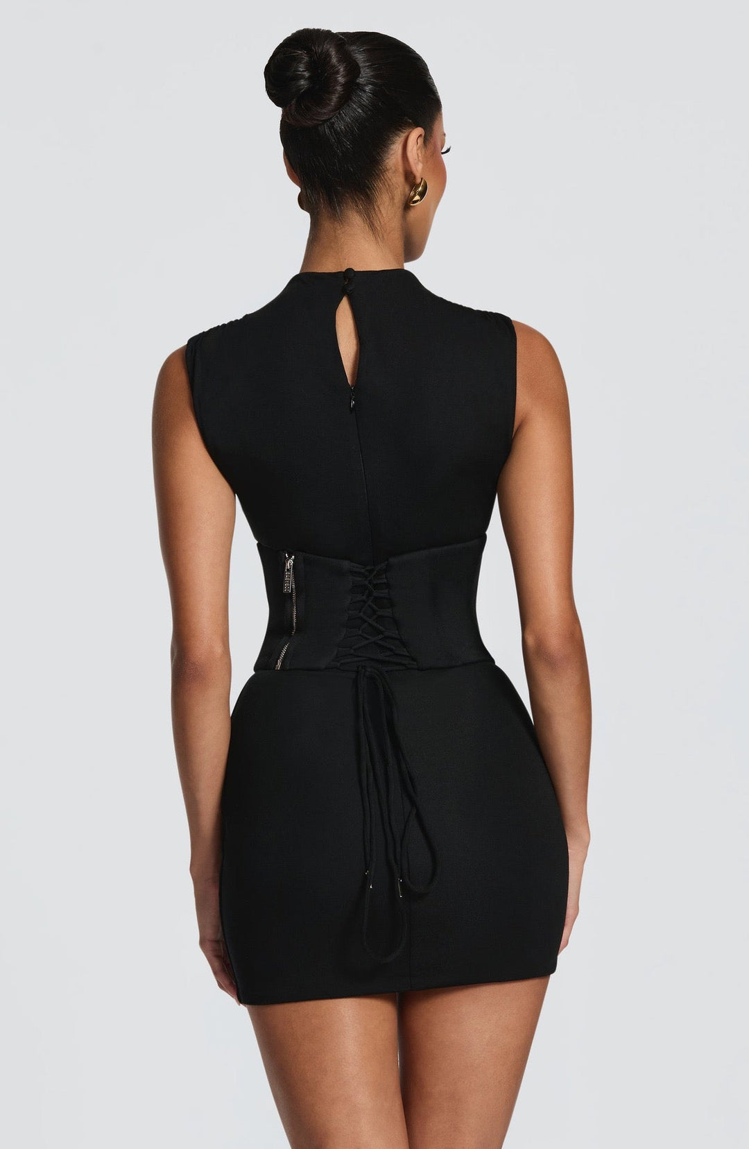 Luina corset-design mini dress
