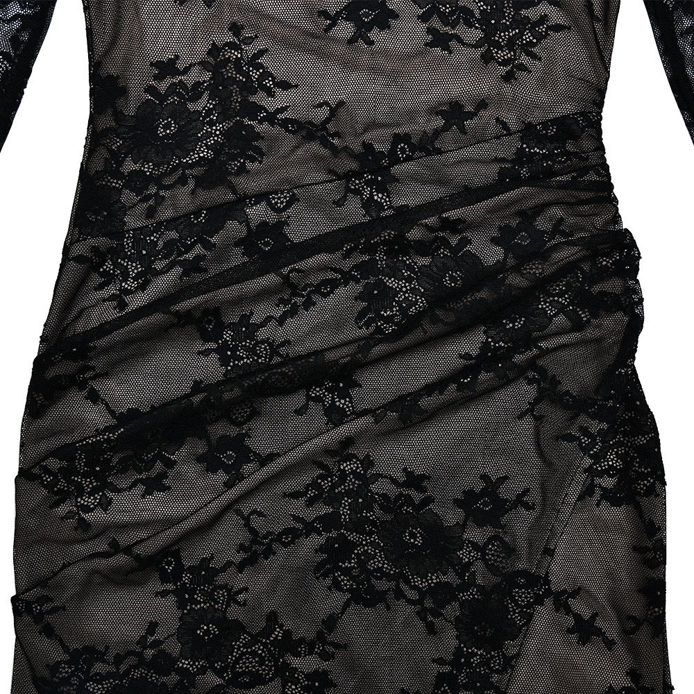 Maxi Lace Dress with Slit Design - ELOR