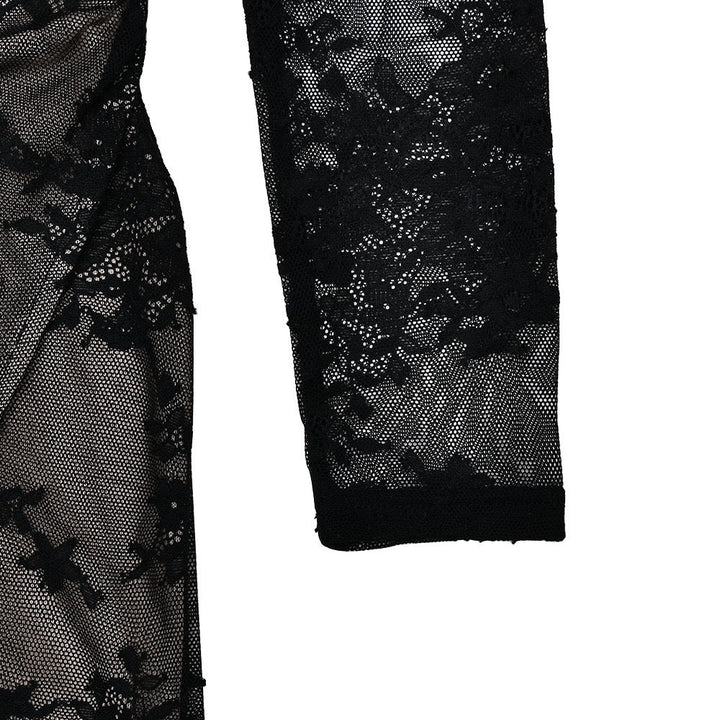 Maxi Lace Dress with Slit Design - ELOR