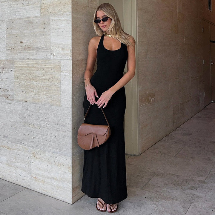 Maxi Dress with Open Back - Shay