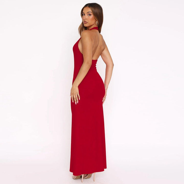 Maxi Dress with Open Back - Shay