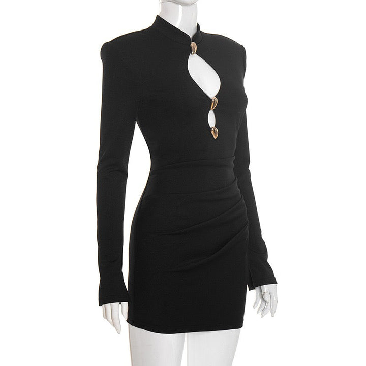 Mini dress with buckles and cutouts design - Sharel