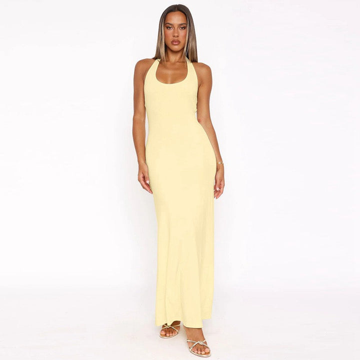 Maxi Dress with Open Back - Shay
