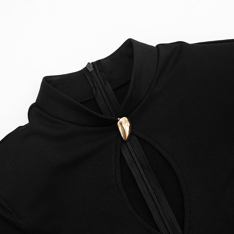Mini dress with buckles and cutouts design - Sharel