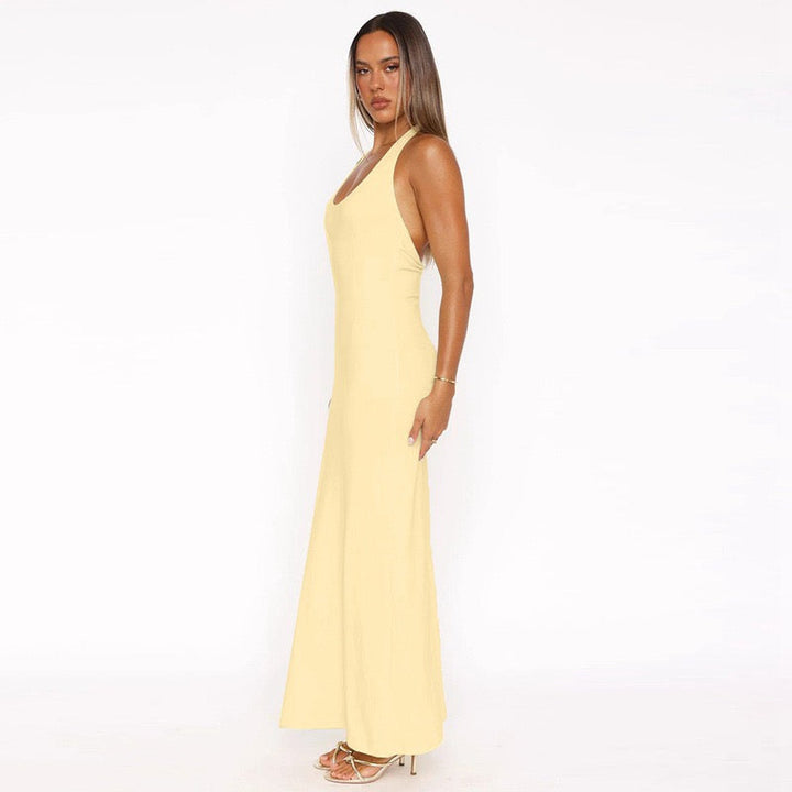 Maxi Dress with Open Back - Shay