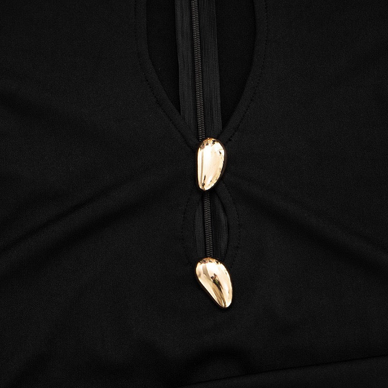 Mini dress with buckles and cutouts design - Sharel