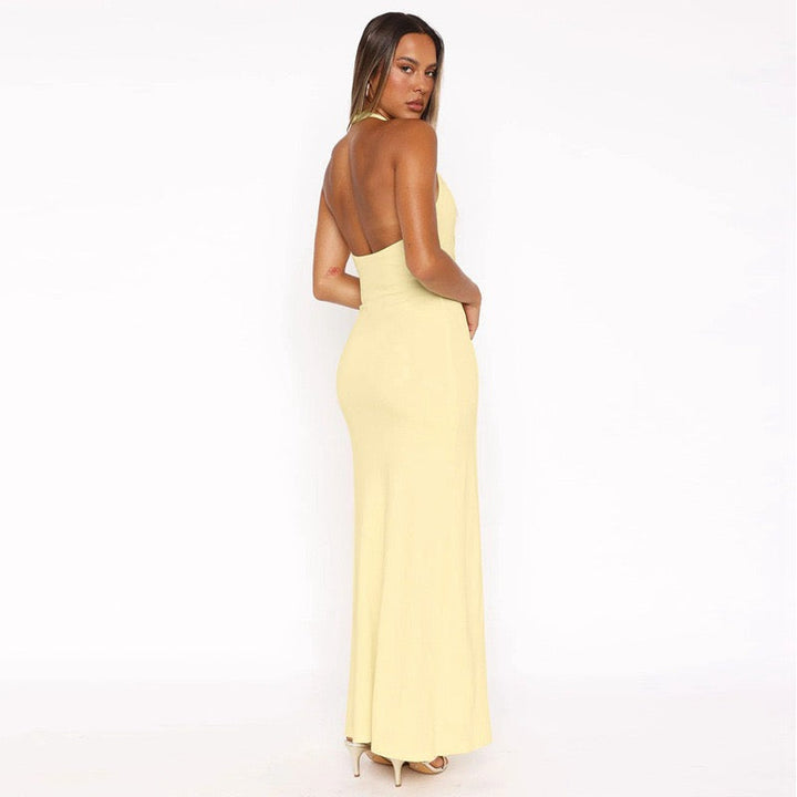 Maxi Dress with Open Back - Shay