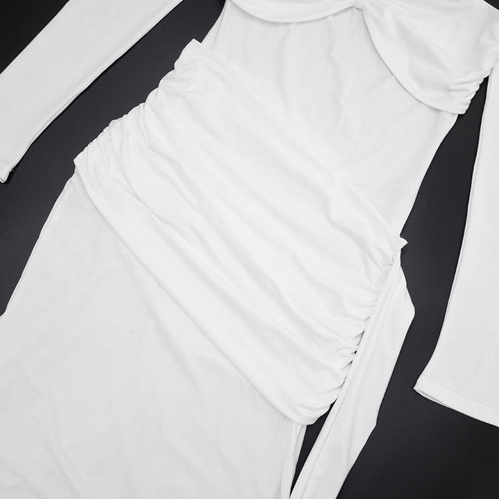 Maxi dress with off-shoulder and ruching design - Vola