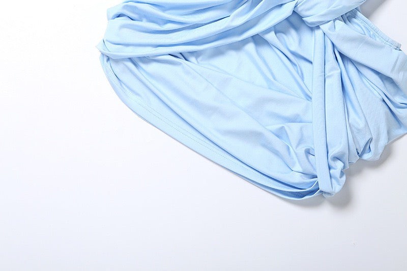 Mini dress with pleats and cutouts design - PHELI
