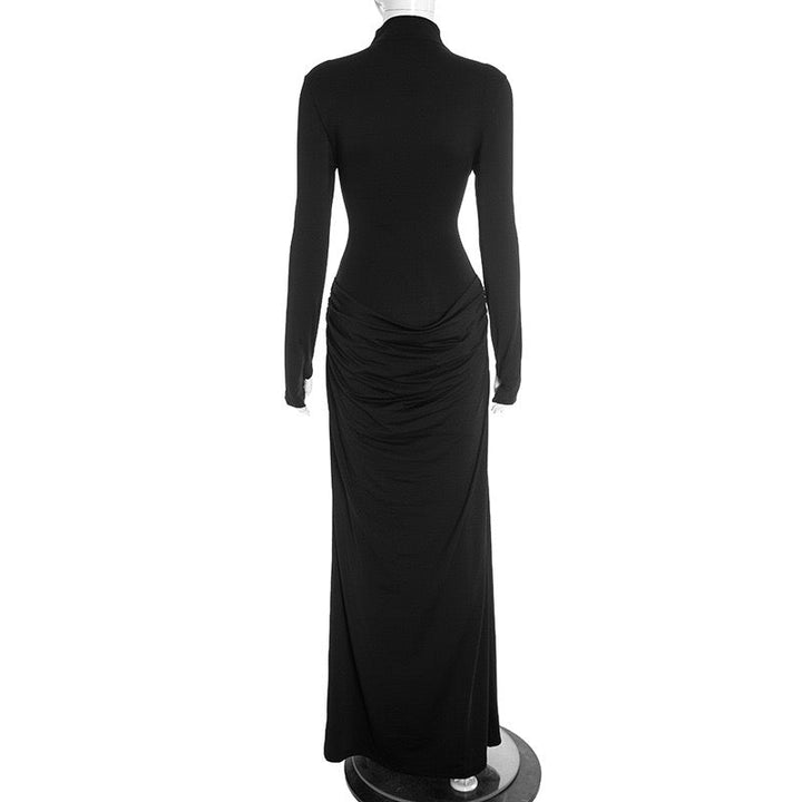 Maxi dress with pleats design - Solded