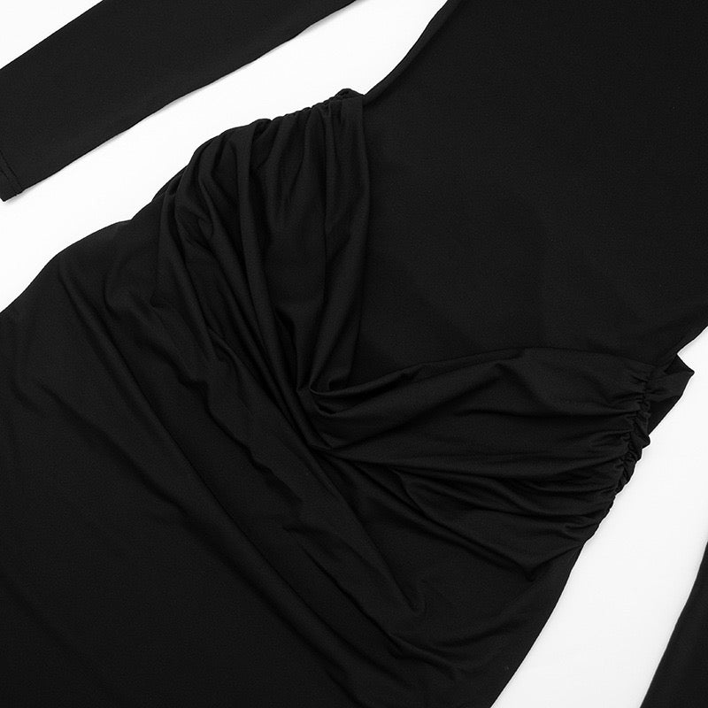Maxi dress with pleats design - Solded