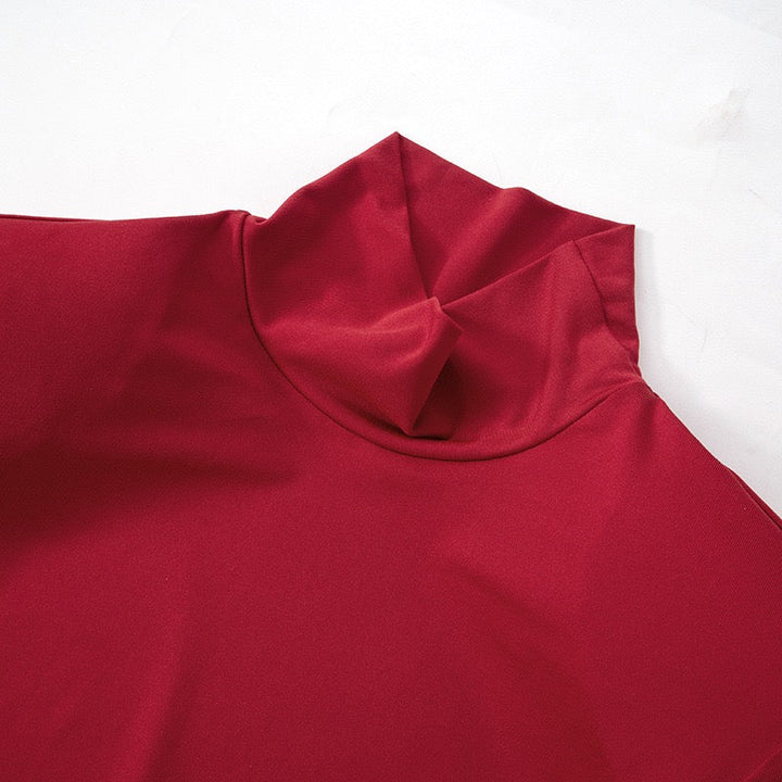 Maxi golf dress with ruching in mermaid cut - Yiska