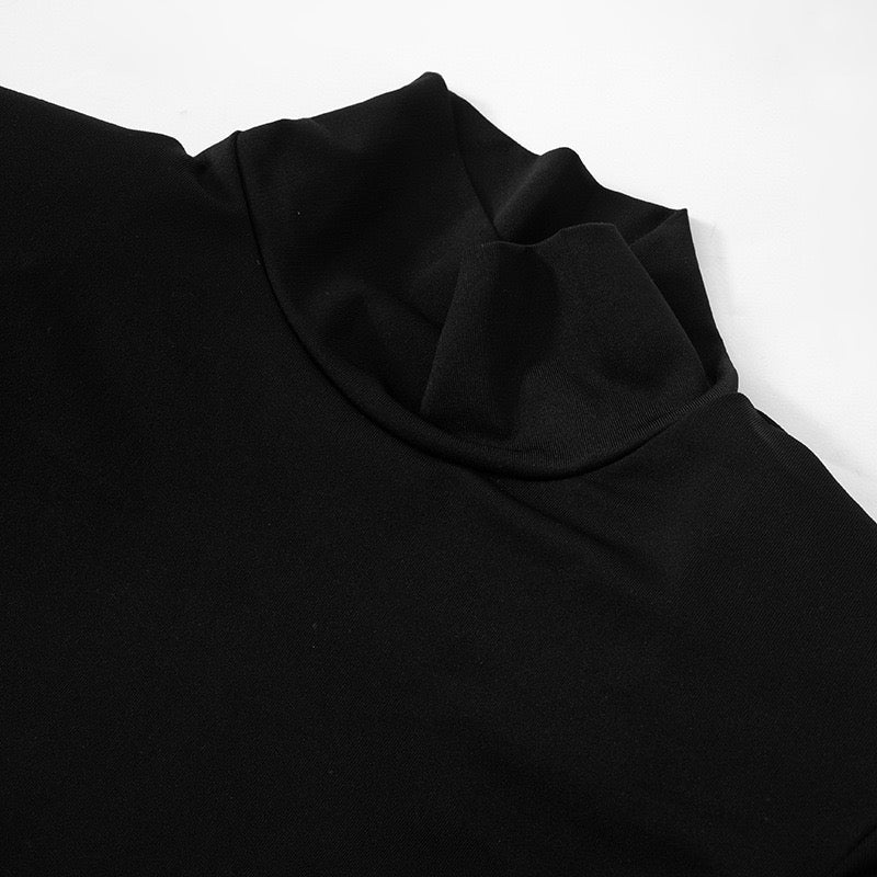 Maxi golf dress with ruching in mermaid cut - Yiska