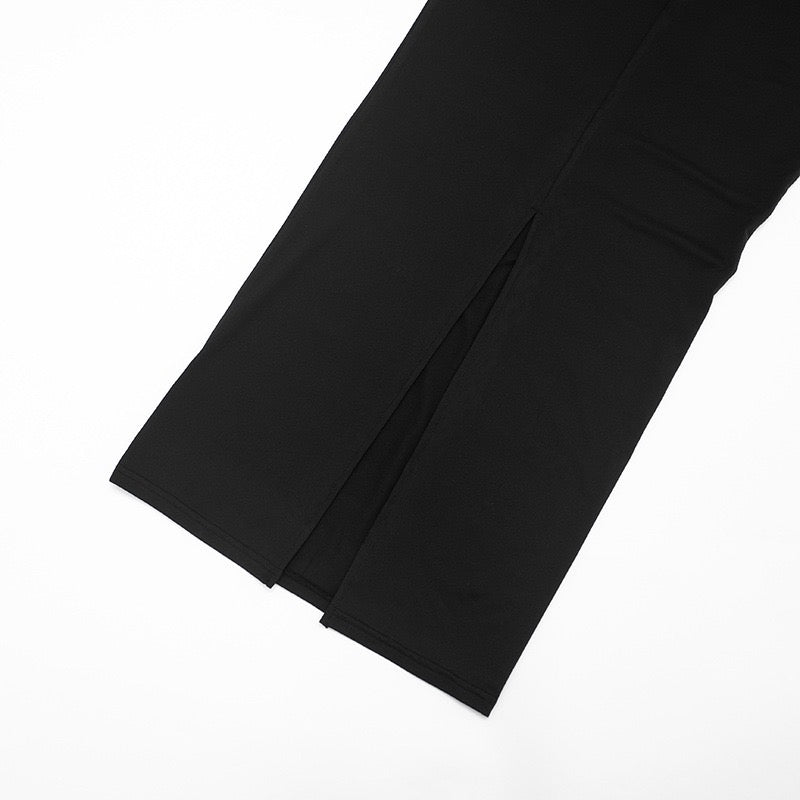Maxi dress with satin pleats design - Yolan