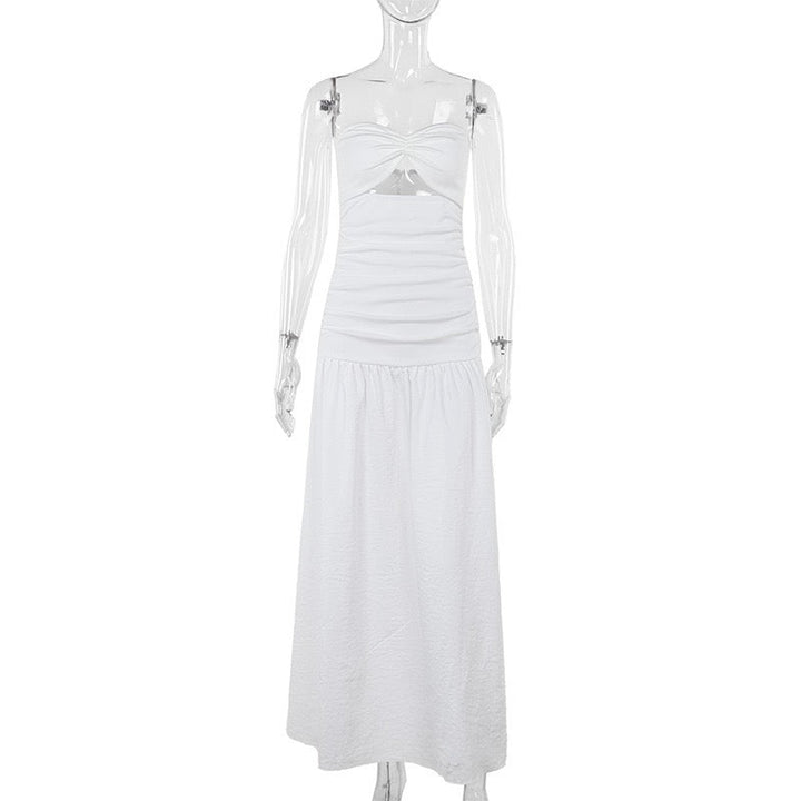 Strapless maxi dress with opening design - Jonahe