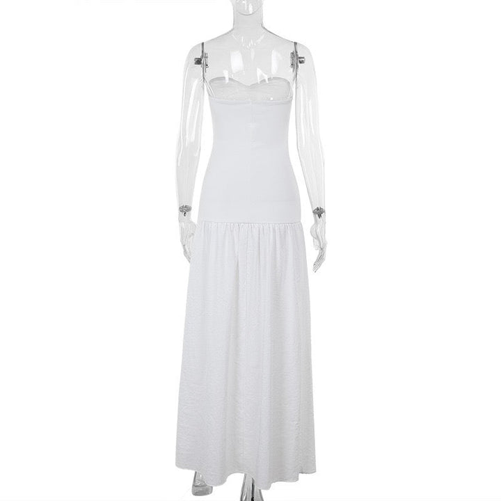 Strapless maxi dress with opening design - Jonahe