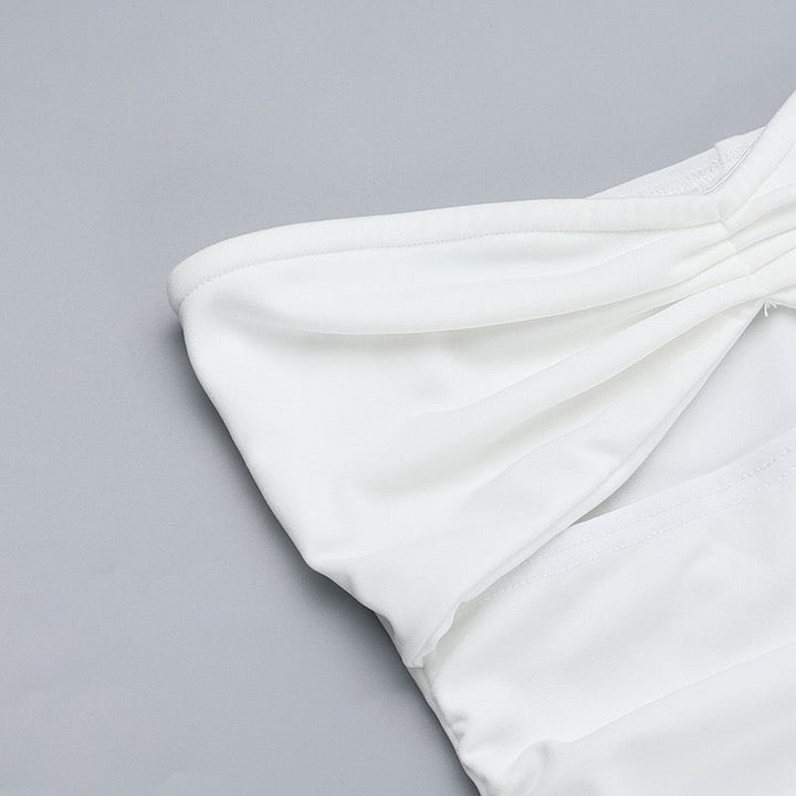 Strapless maxi dress with opening design - Jonahe