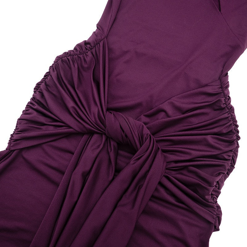 Maxi dress with opening and tie design - Sana