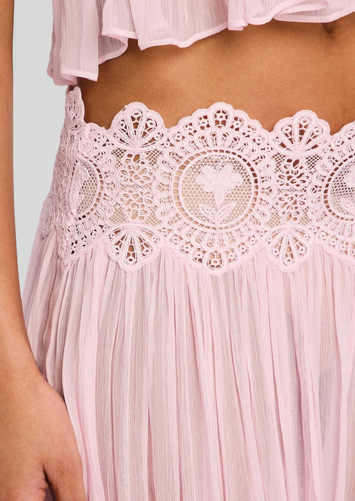 Manara two-piece chiffon set with a unique design