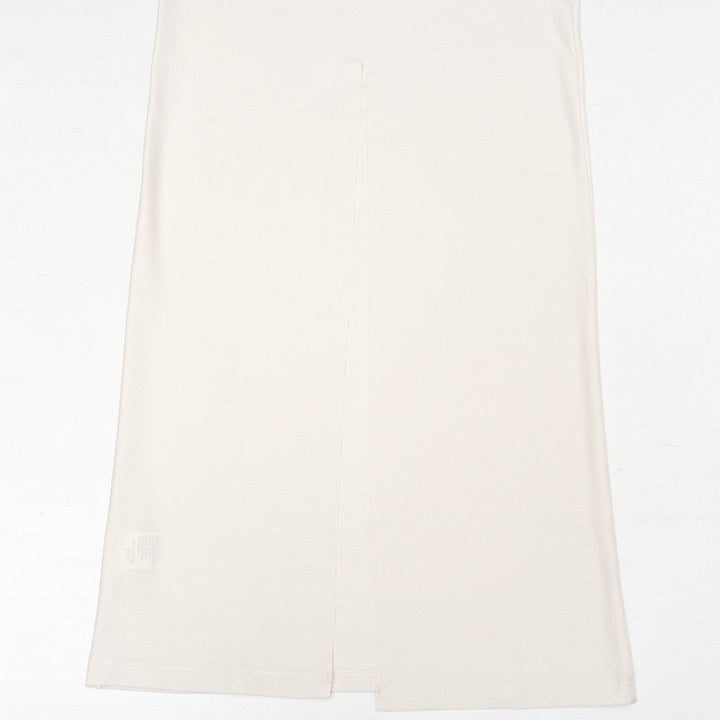 Fitted maxi dress with shaping fabric - Kim