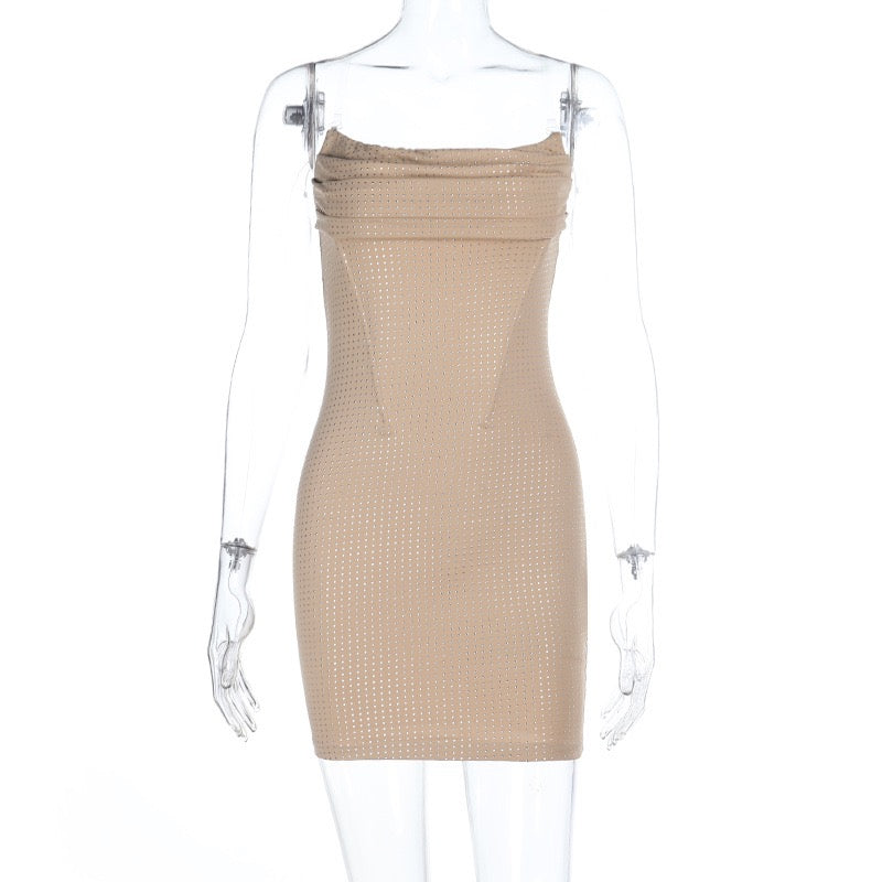 Mini strapless dress with sparkling sequins - Mai