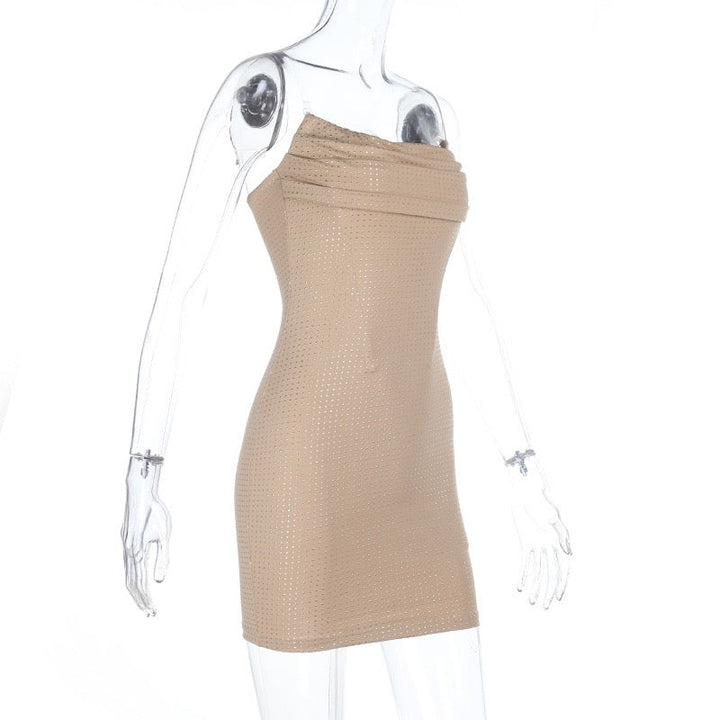 Mini strapless dress with sparkling sequins - Mai