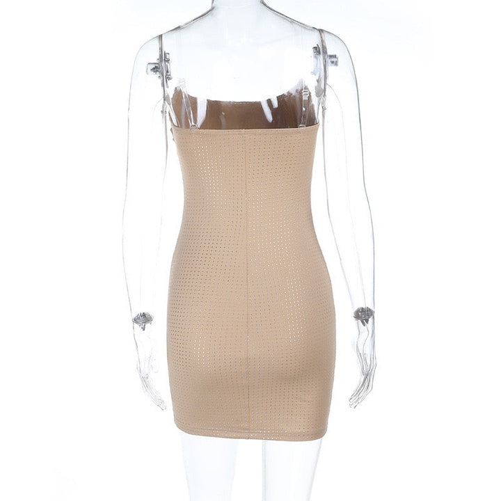 Mini strapless dress with sparkling sequins - Mai