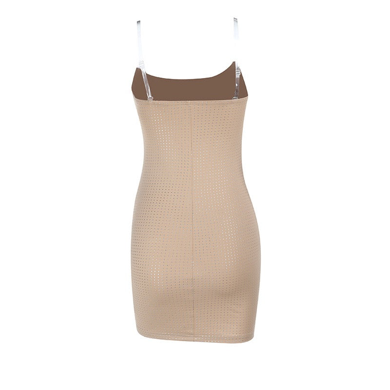 Mini strapless dress with sparkling sequins - Mai