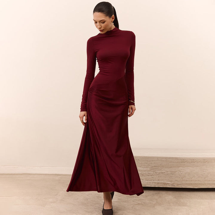 Maxi dress with satin design - Shiri