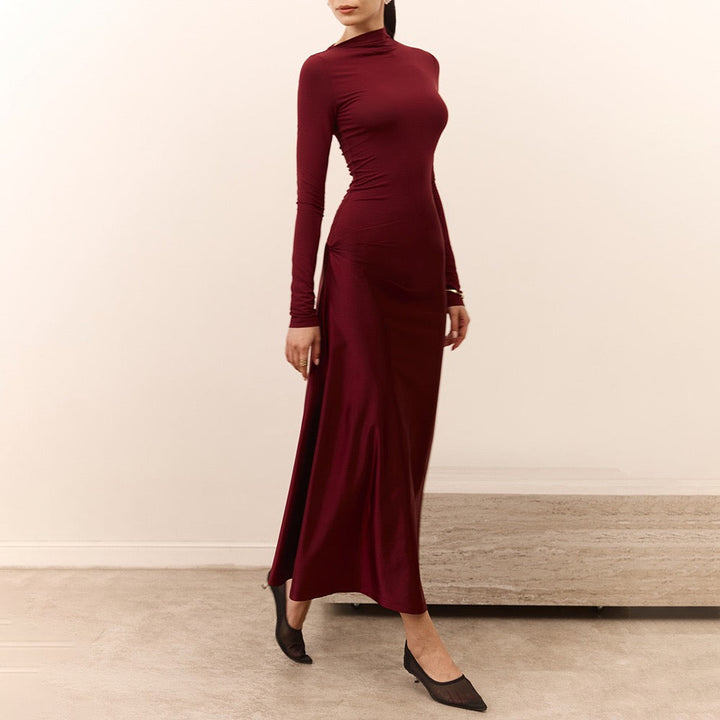 Maxi dress with satin design - Shiri