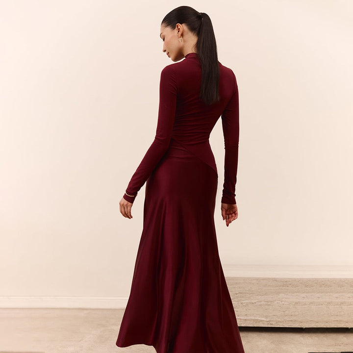Maxi dress with satin design - Shiri