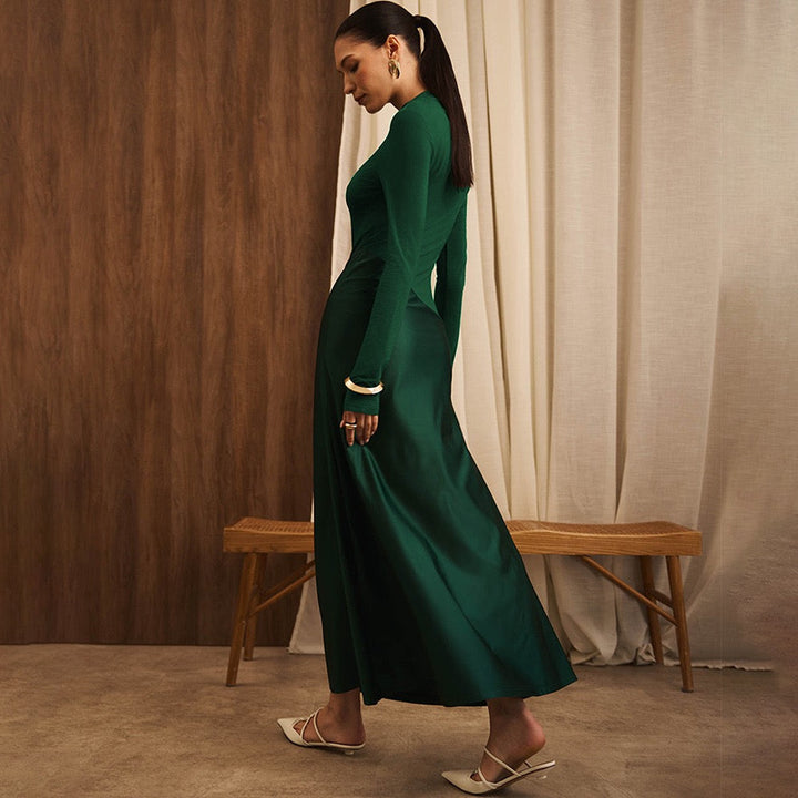 Maxi dress with satin design - Shiri
