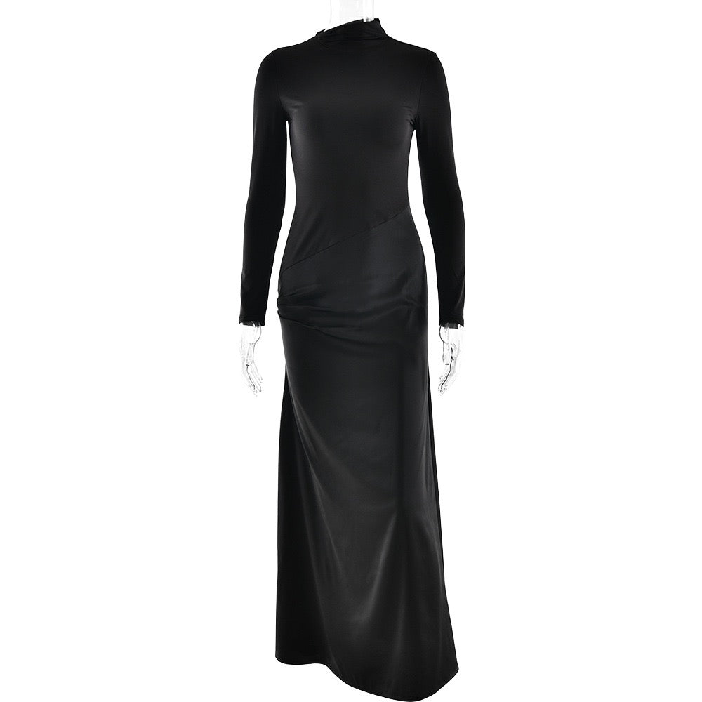 Maxi dress with satin design - Shiri